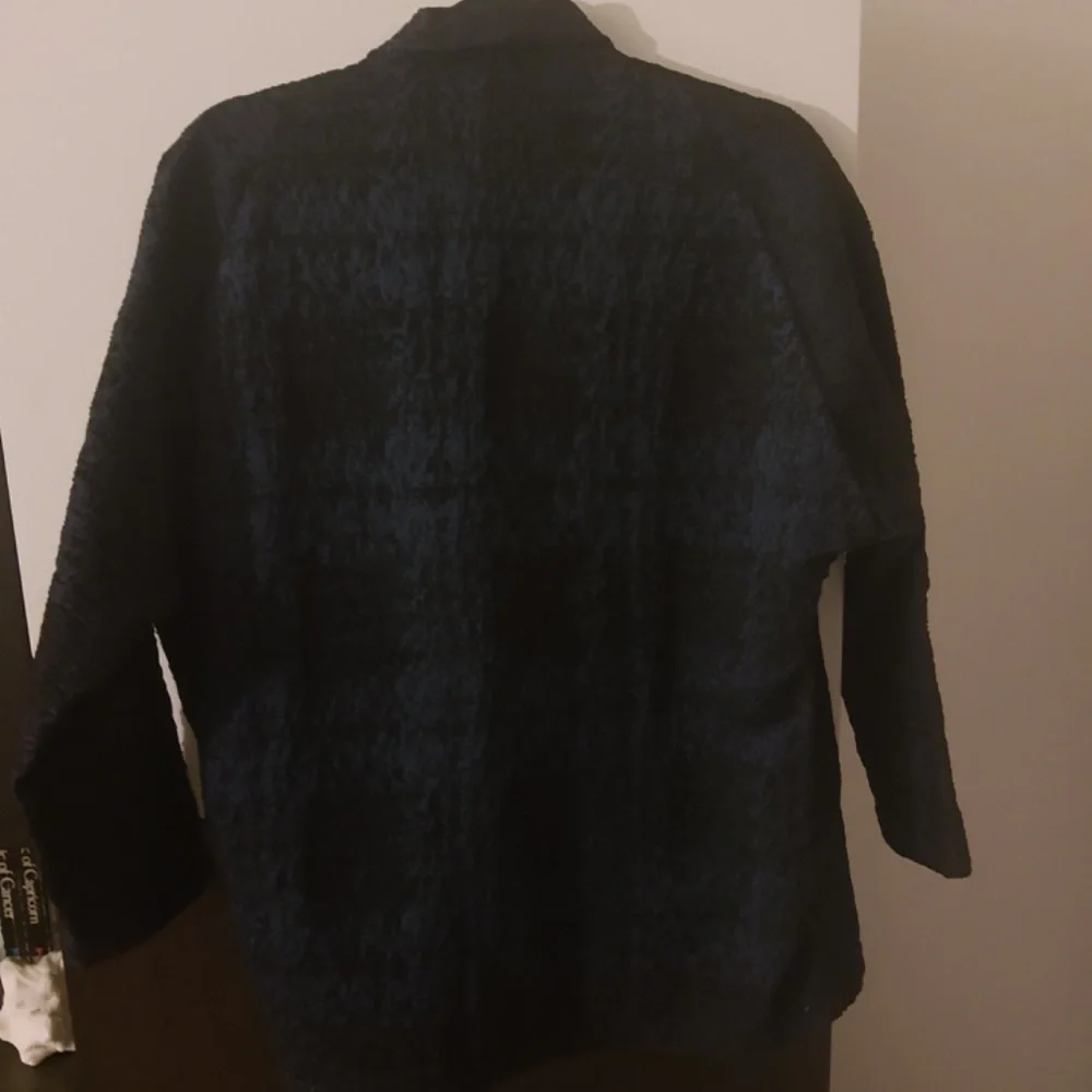 NWOT Zara Black-Navy Blazer size M - Picture 2 of 3